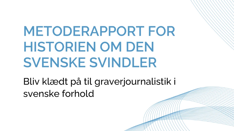 Metoderapport for research i Sverige